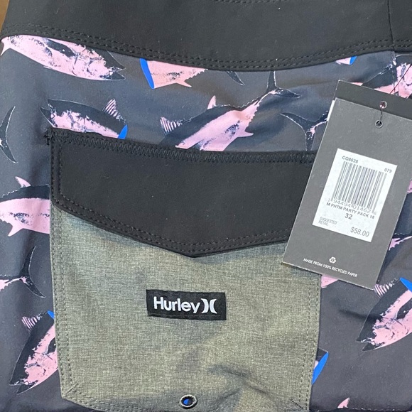 HURLEY - Phantom Party Pack Board Shorts 18" - Dark Smoke Grey - Picture 8 of 10